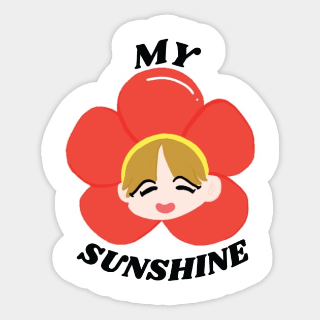 BTS Jhope Hobi Sunshine Chibi Fanart Sticker by Bogoshipo